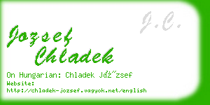 jozsef chladek business card